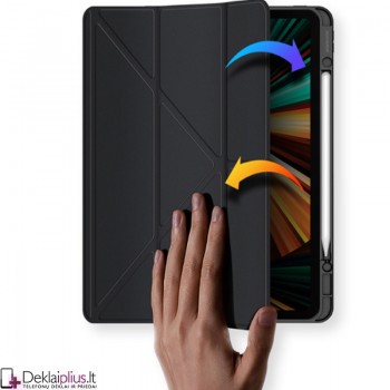 Dux Ducis Magi dėklas turintis 6 padėčių stovą - juodas (Apple Ipad Pro 12.9 (2020/2021/2022)